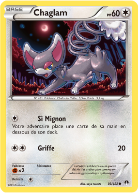 Carte Pokémon Chaglam 93/122 Commune Rupture TURBO