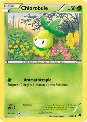 Carte Pokémon Chlorobule 7/122 Commune Rupture TURBO