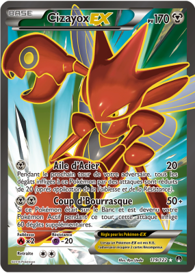 Carte Pokémon Cizayox-EX 119/122 Ultra Rare Rupture TURBO