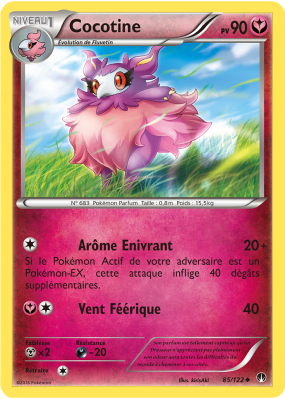 Carte Pokémon Cocotine 85/122 Peu commune Rupture TURBO
