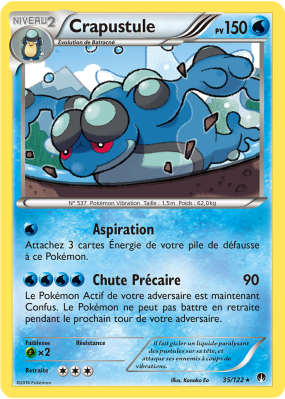 Carte Pokémon Crapustule 35/122 Rare Rupture TURBO