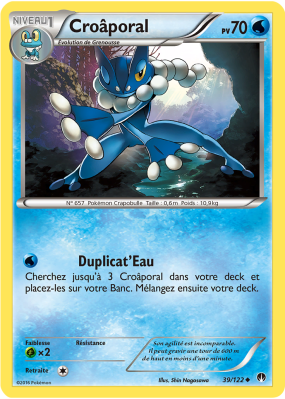 Carte Pokémon Croâporal 39/122 Peu commune Rupture TURBO