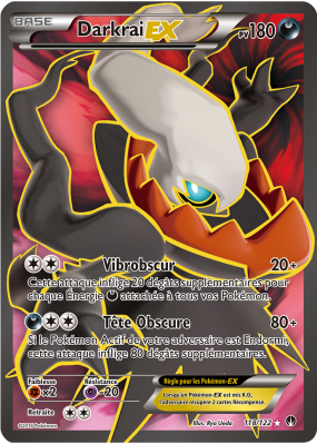 Carte Pokémon Darkrai-EX 118/122 Ultra Rare Rupture TURBO