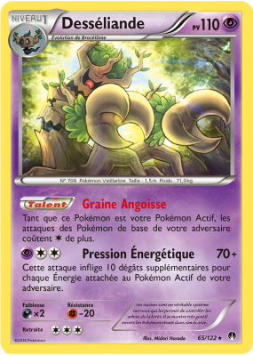 Carte Pokémon Desséliande 65/122 Rare Rupture TURBO