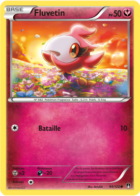 Carte Pokémon Fluvetin 84/122 Commune Rupture TURBO