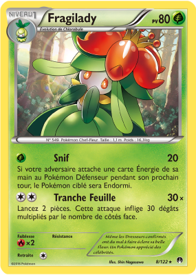 Carte Pokémon Fragilady 8/122 Rare Rupture TURBO