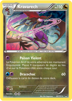 Carte Pokémon Kravarech 86/122 Holographique Rupture TURBO