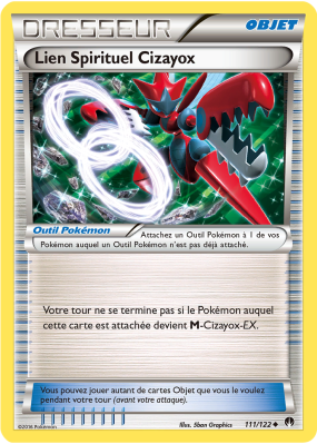 Carte Pokémon Lien Spirituel Cizayox 111/122 Peu commune Rupture TURBO