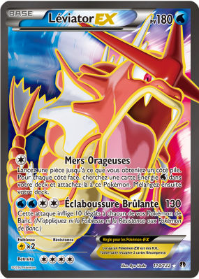 Carte Pokémon Léviator-EX 114/122 Ultra Rare Rupture TURBO