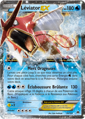 Carte Pokémon Léviator-EX 26/122 Ultra Rare Rupture TURBO