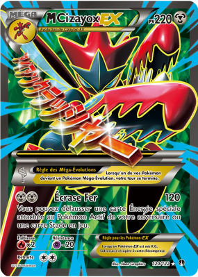 Carte Pokémon M-Cizayox-EX 120/122 Ultra Rare Rupture TURBO