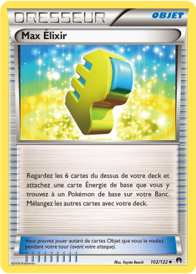 Carte Pokémon Max Élixir 102/122 Peu commune Rupture TURBO