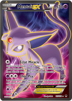 Carte Pokémon Mentali-EX 117/122 Ultra Rare Rupture TURBO