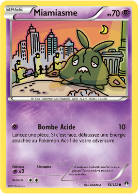 Carte Pokémon Miamiasme 56/122 Commune Rupture TURBO