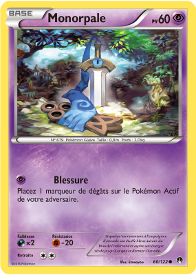 Carte Pokémon Monorpale 60/122 Commune Rupture TURBO