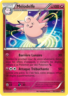 Carte Pokémon Mélodelfe 82/122 Rare Rupture TURBO
