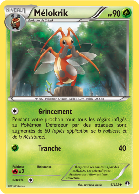 Carte Pokémon Mélokrik 6/122 Peu commune Rupture TURBO