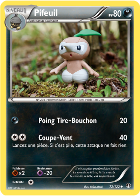 Carte Pokémon Pifeuil 72/122 Peu commune Rupture TURBO