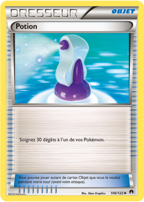 Carte Pokémon Potion 106/122 Peu commune Rupture TURBO