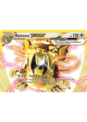 Carte Pokémon Rattatac TURBO 89/122 Turbo Rupture TURBO