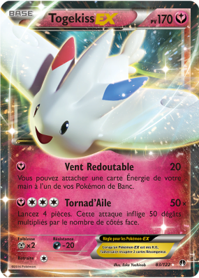 Carte Pokémon Togekiss-EX 83/122 Ultra Rare Rupture TURBO
