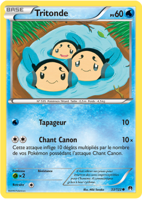 Carte Pokémon Tritonde 33/122 Commune Rupture TURBO