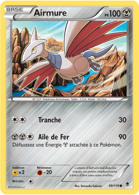 Carte Pokémon Airmure 59/119 Commune Vigueur Spectrale