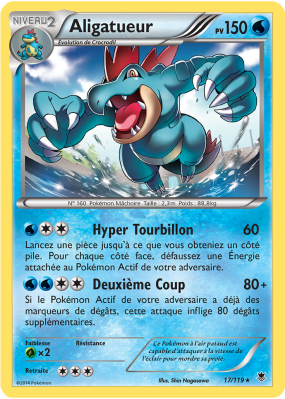 Carte Pokémon Aligatueur 17/119 Holographique Vigueur Spectrale