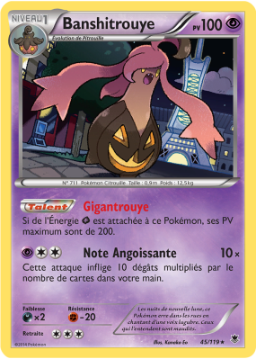 Carte Pokémon Banshitrouye 45/119 Holographique Vigueur Spectrale