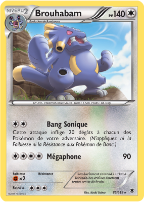 Carte Pokémon Brouhabam 85/119 Rare Vigueur Spectrale