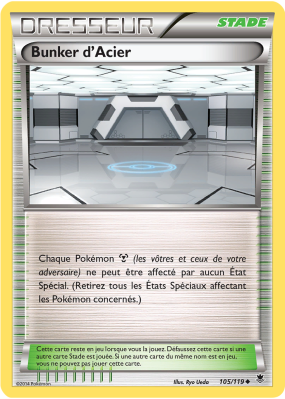 Carte Pokémon Bunker d'Acier 105/119 Peu commune Vigueur Spectrale