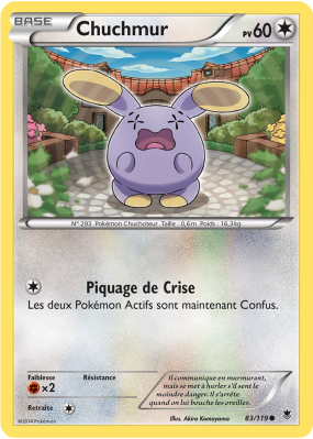 Carte Pokémon Chuchmur 83/119 Commune Vigueur Spectrale