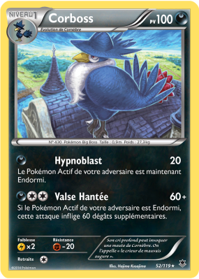 Carte Pokémon Corboss 52/119 Rare Vigueur Spectrale