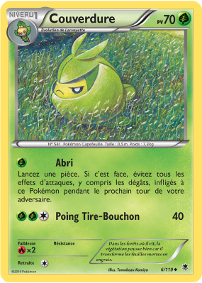 Carte Pokémon Couverdure 6/119 Peu commune Vigueur Spectrale