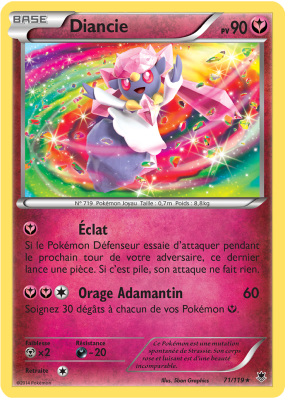 Carte Pokémon Diancie 71/119 Holographique Vigueur Spectrale