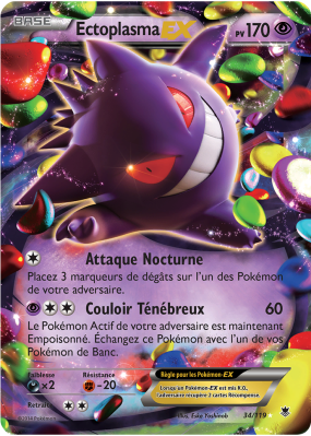 Carte Pokémon Ectoplasma-EX 34/111 Ultra Rare Vigueur Spectrale