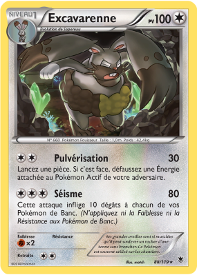 Carte Pokémon Excavarenne 88/119 Rare Vigueur Spectrale