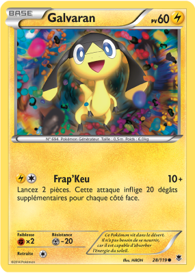 Carte Pokémon Galvaran 28/119 Commune Vigueur Spectrale
