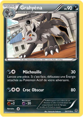 Carte Pokémon Grahyèna 54/119 Rare Vigueur Spectrale