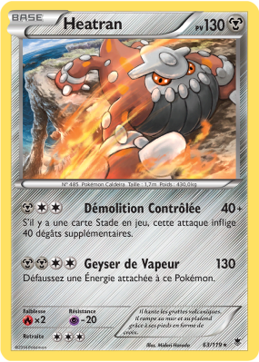 Carte Pokémon Heatran 63/119 Holographique Vigueur Spectrale