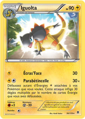 Carte Pokémon Iguolta 30/119 Holographique Vigueur Spectrale