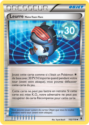 Carte Pokémon Leurre Matos Team Flare 102/119 Peu commune Vigueur Spectrale