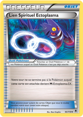 Carte Pokémon Lien Spirituel Ectoplasma 95/119 Peu commune Vigueur Spectrale