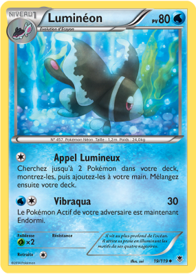 Carte Pokémon Luminéon 19/119 Peu commune Vigueur Spectrale
