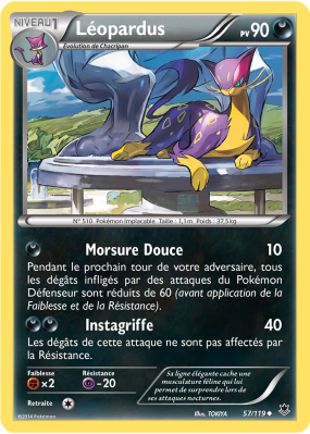 Carte Pokémon Léopardus 57/119 Peu commune Vigueur Spectrale