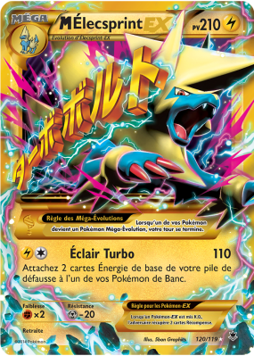 Carte Pokémon M-Élecsprint-EX 120/119 Ultra Rare Vigueur Spectrale
