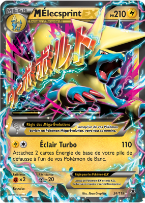Carte Pokémon M-Élecsprint-EX 24/119 Ultra Rare Vigueur Spectrale