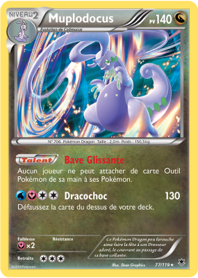 Carte Pokémon Muplodocus 77/119 Holographique Vigueur Spectrale