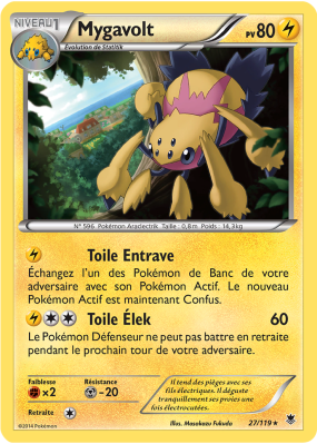 Carte Pokémon Mygavolt 27/119 Rare Vigueur Spectrale