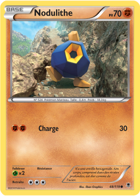 Carte Pokémon Nodulithe 48/119 Commune Vigueur Spectrale